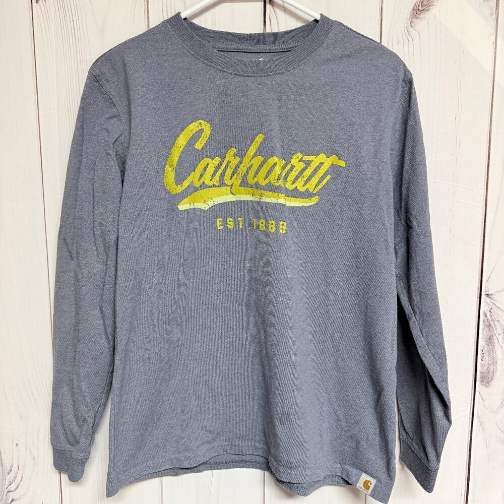 Carhartt Women’s Loose Fit Long Sleeve T-Shirt Medium Gray GUC